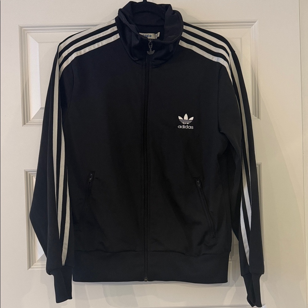 Adidas Women’s Black and White Track Jacket